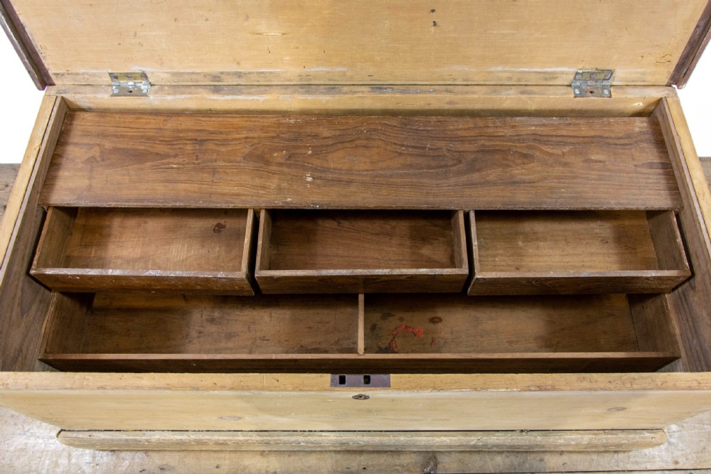 Antique Pine Shipwright’s Tool Chest View IX