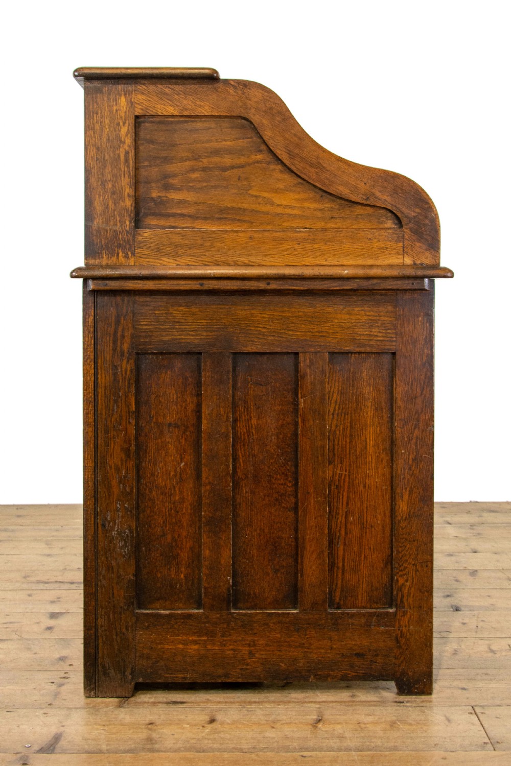 Antique Oak Roll Top Desk View XI