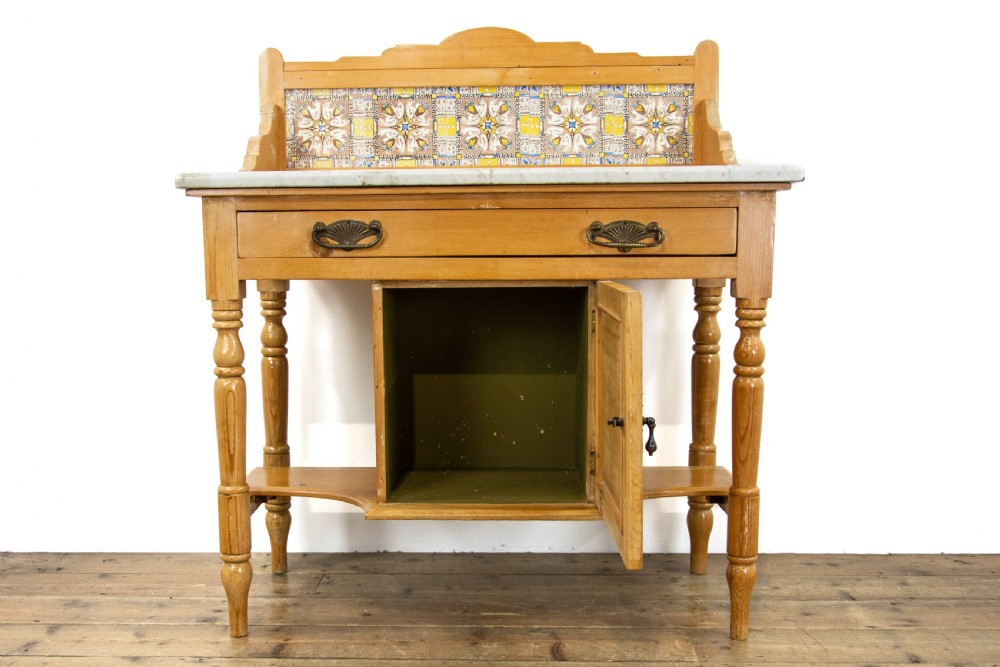 Victorian Pine and Marble Washstand View IV