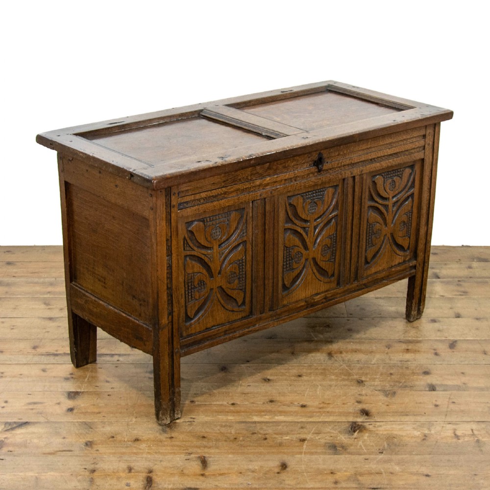 18th Century Antique Oak Coffer