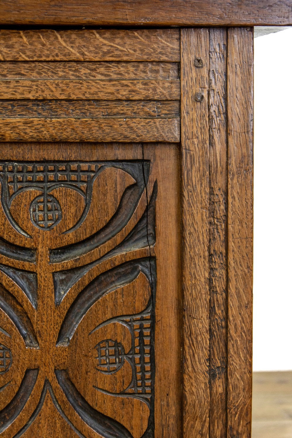 18th Century Antique Oak Coffer View V