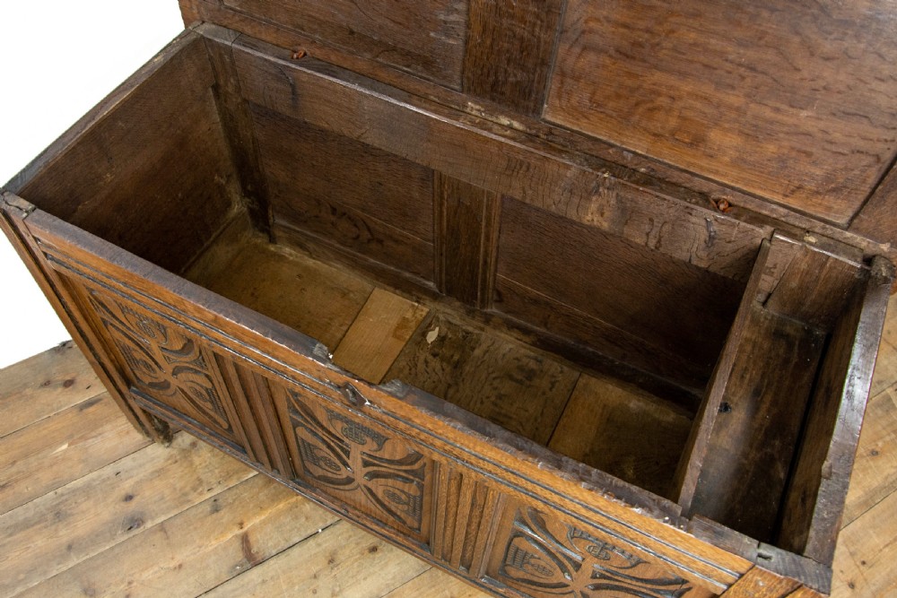 18th Century Antique Oak Coffer View VIII