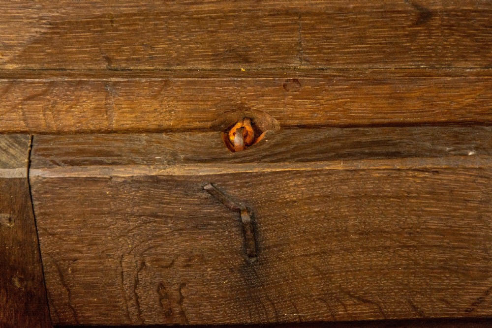 18th Century Antique Oak Coffer View XI
