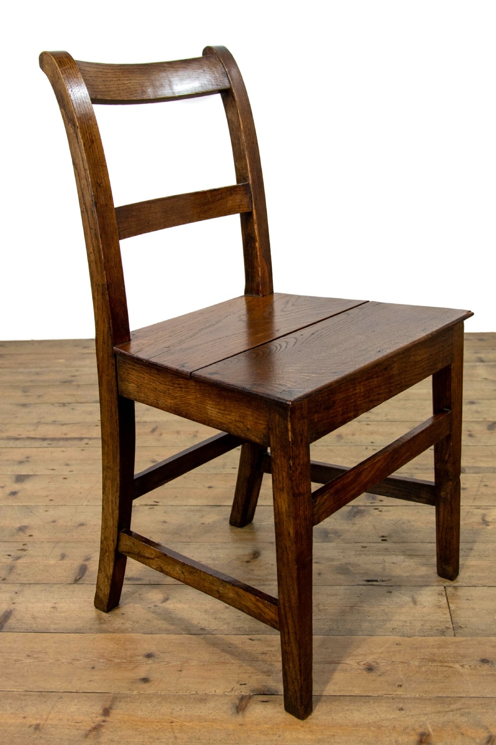 Set of Six Similar Antique Oak Farmhouse Chairs View VI