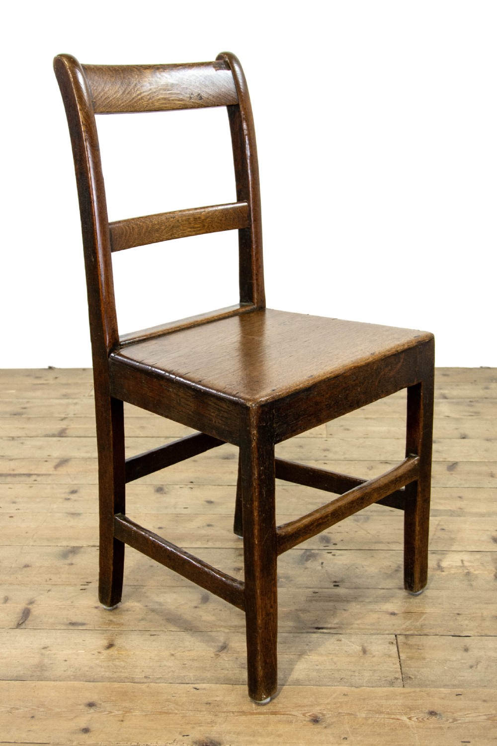 Set of Six Similar Antique Oak Farmhouse Chairs View IX