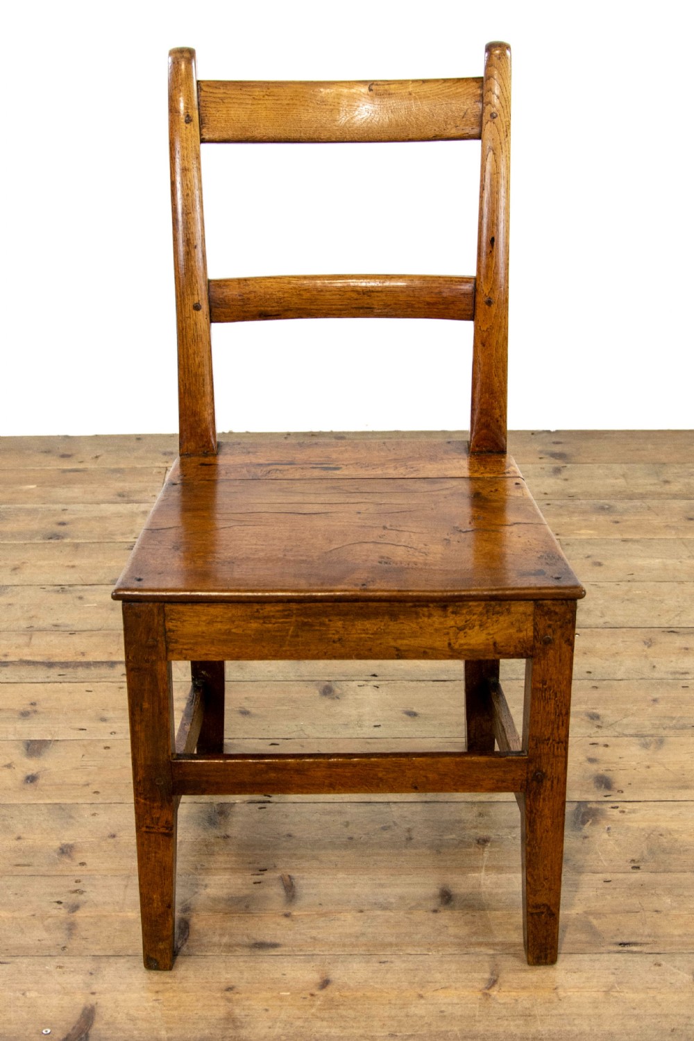 Set of Six Similar Antique Oak Farmhouse Chairs View X