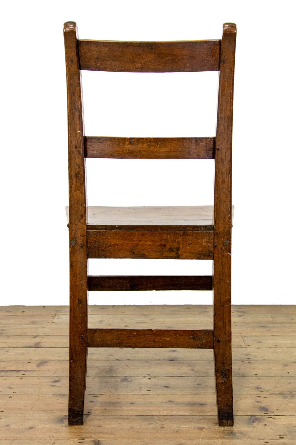 Set of Six Similar Antique Oak Farmhouse Chairs View XII