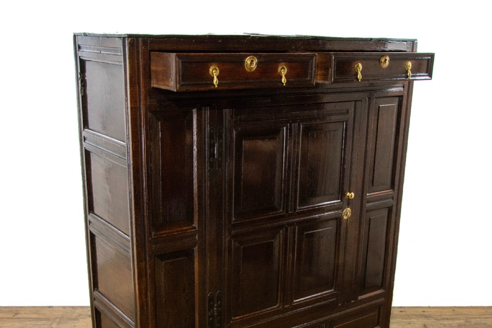Large 18th Century Antique Oak Cupboard View II