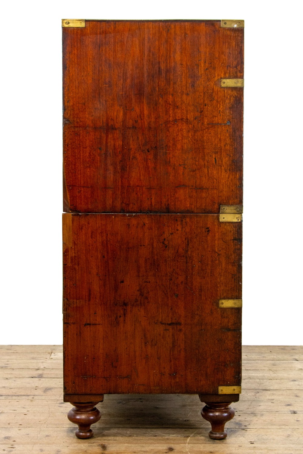 Antique Mahogany Campaign Chest of Drawers View VII