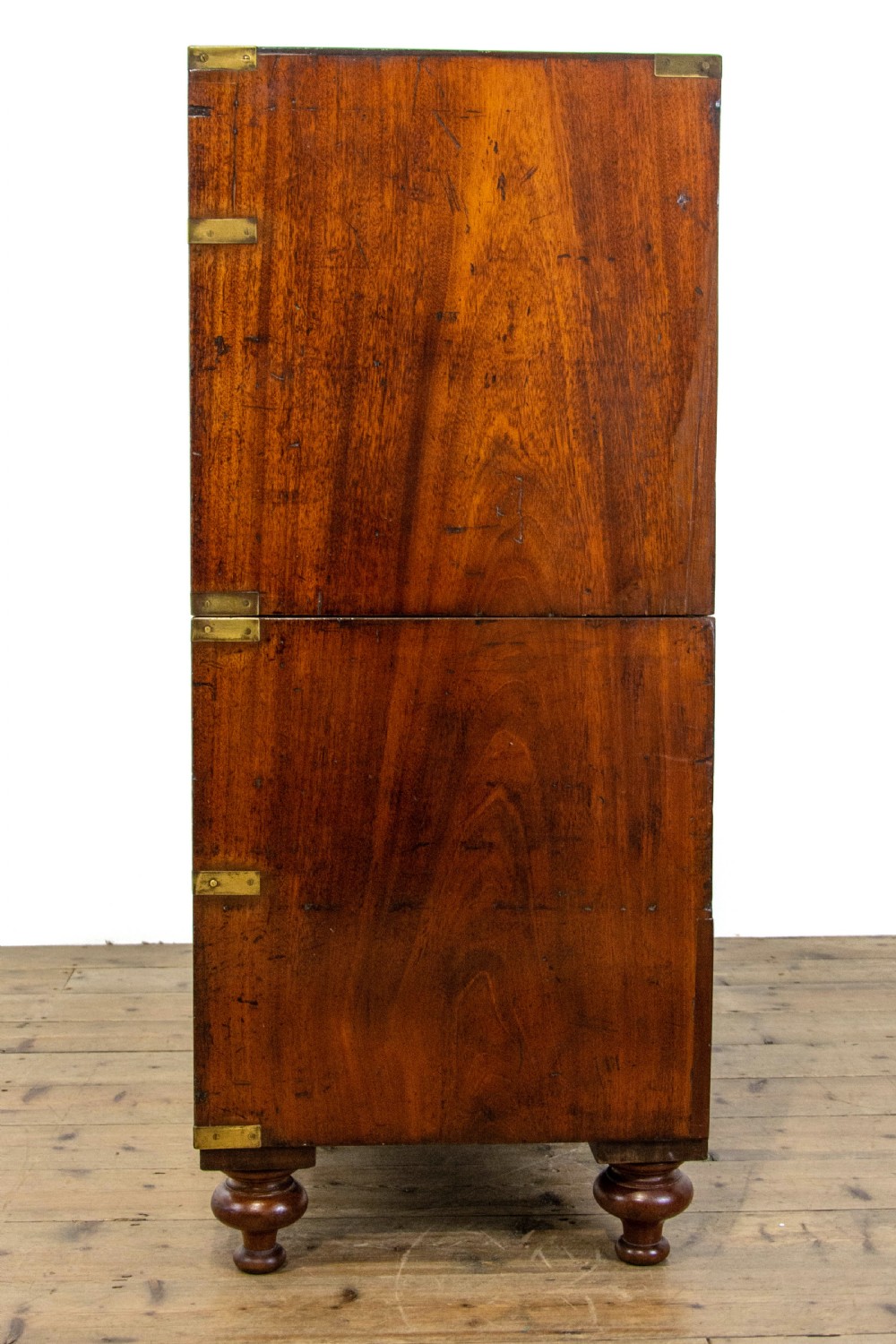 Antique Mahogany Campaign Chest of Drawers View X