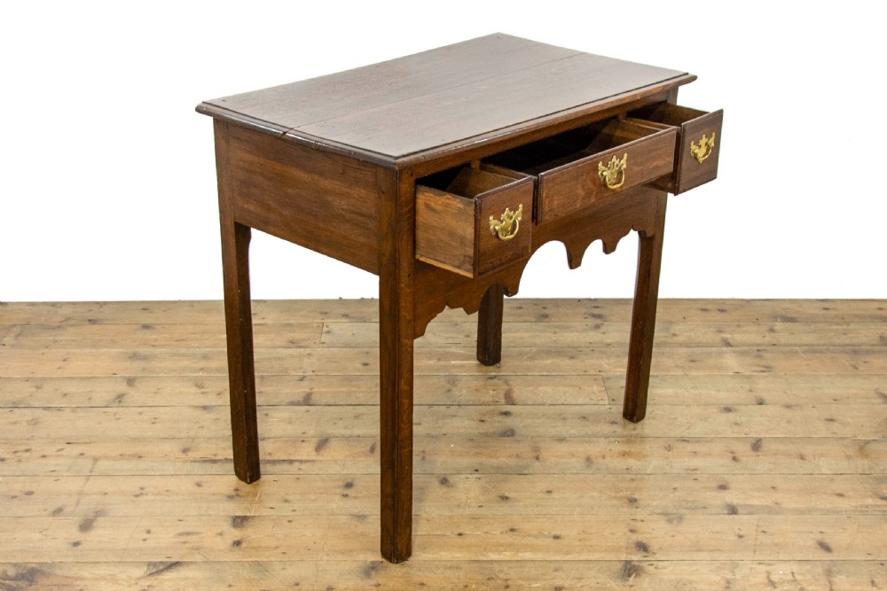 Antique Oak Lowboy Table View VI