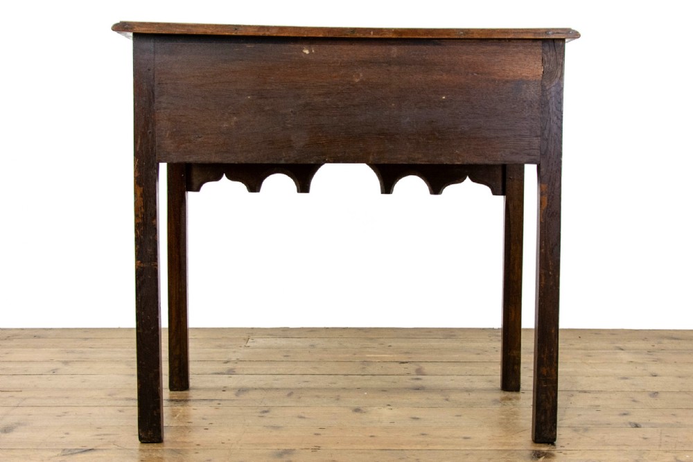 Antique Oak Lowboy Table View IX
