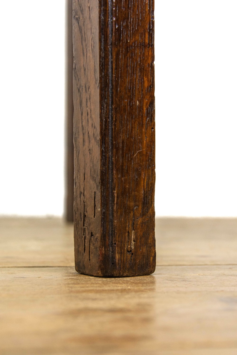 Antique Oak Lowboy Table View XI