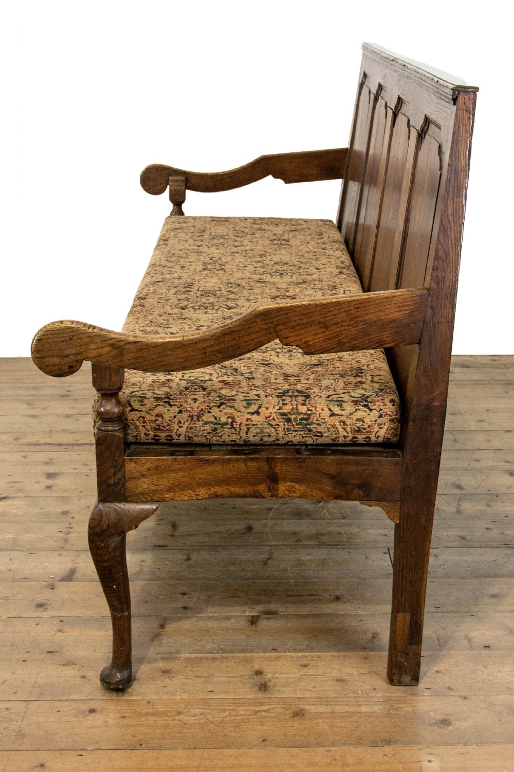 18th Century Antique Oak Settle View VII