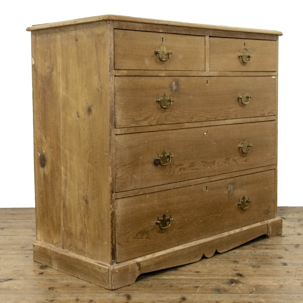 Victorian Stripped Pine Chest of Drawers