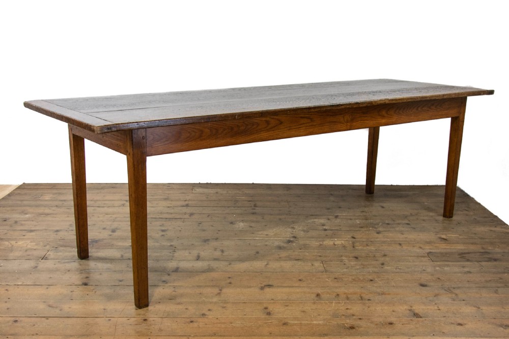 Large Antique Oak Farmhouse Table