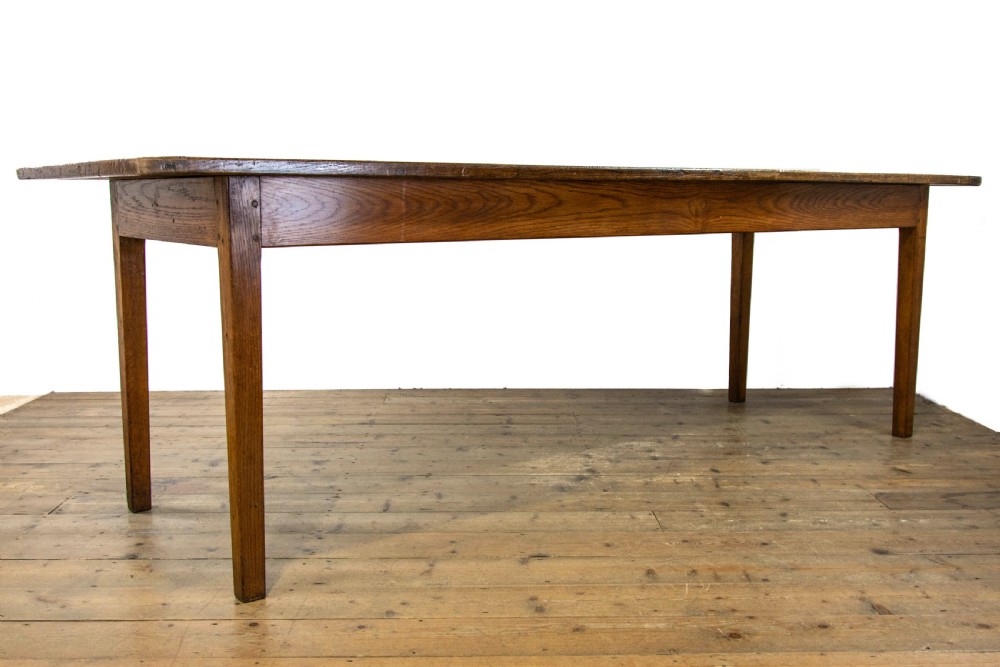 Large Antique Oak Farmhouse Table View II