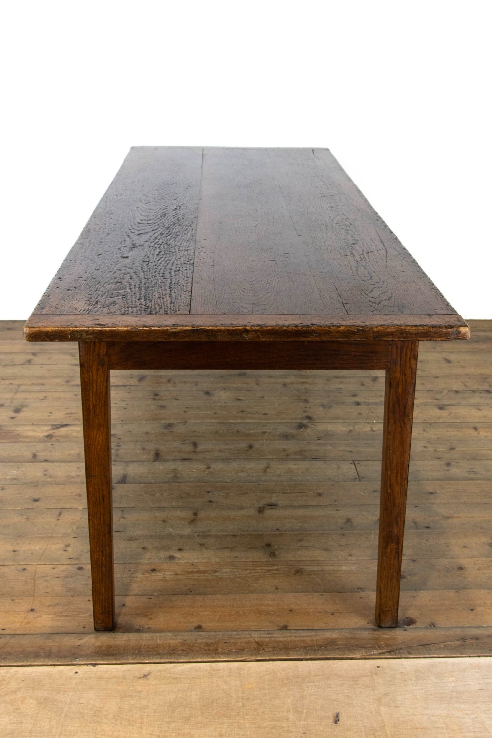 Large Antique Oak Farmhouse Table View VII