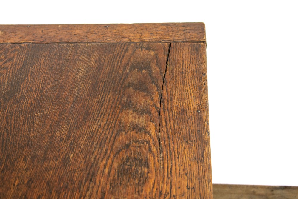 Large Antique Oak Farmhouse Table View IX