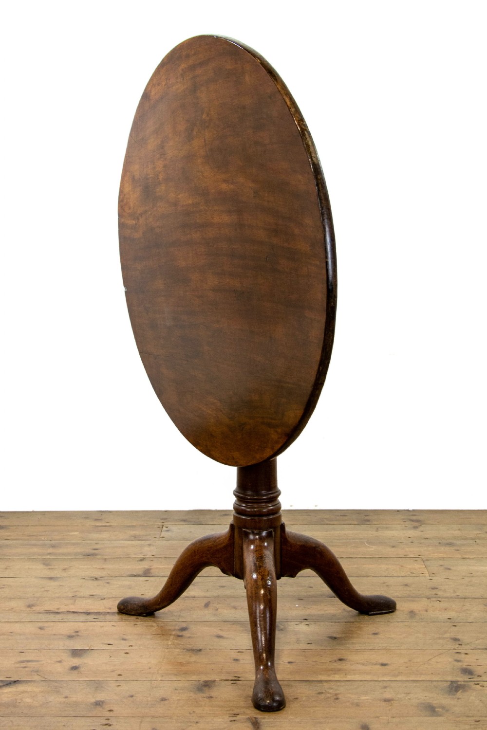 Antique Georgian Mahogany Tilt Top Table View III