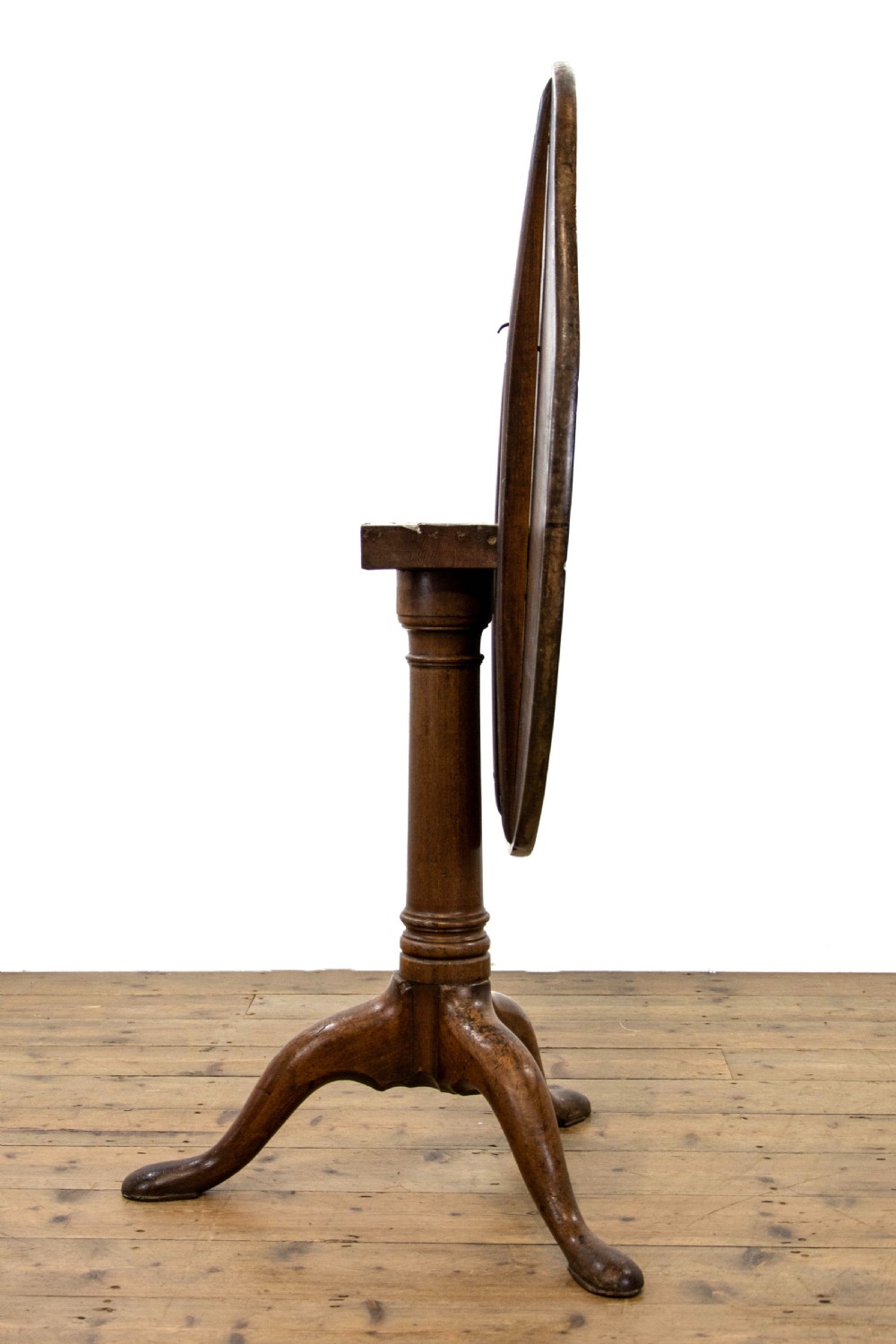 Antique Georgian Mahogany Tilt Top Table View IV