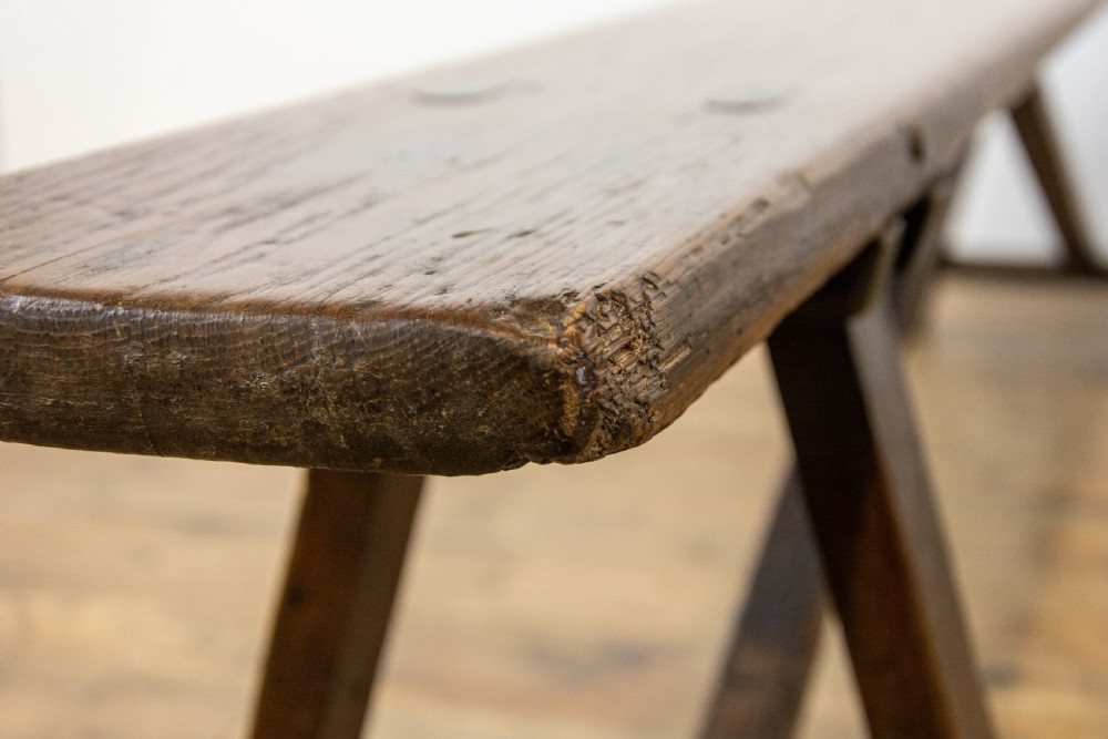 Pair of Antique Oak Benches View VIII