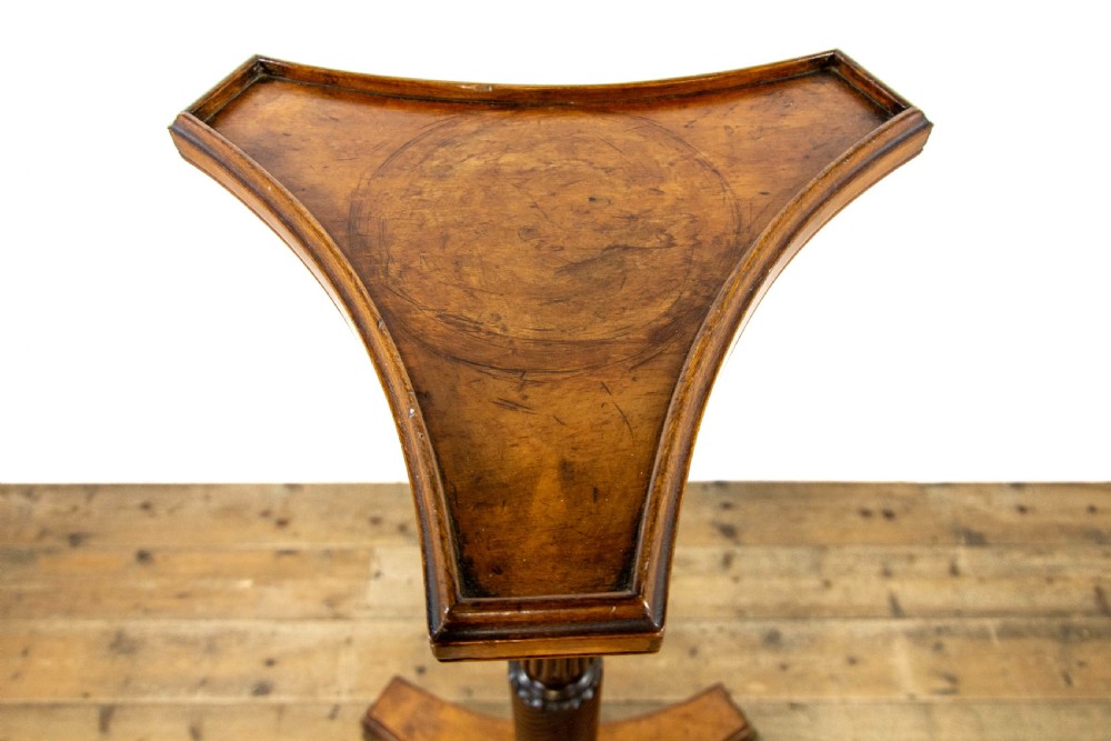 Large Antique Mahogany Torchere Stand View IV