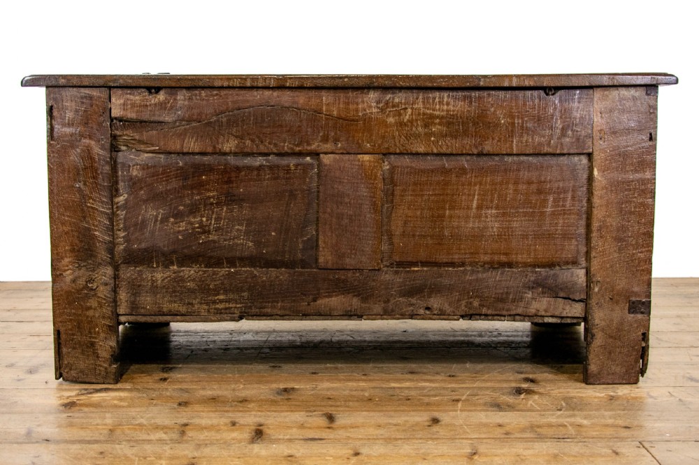 Antique 17th Century Inlaid Oak Coffer  View IX