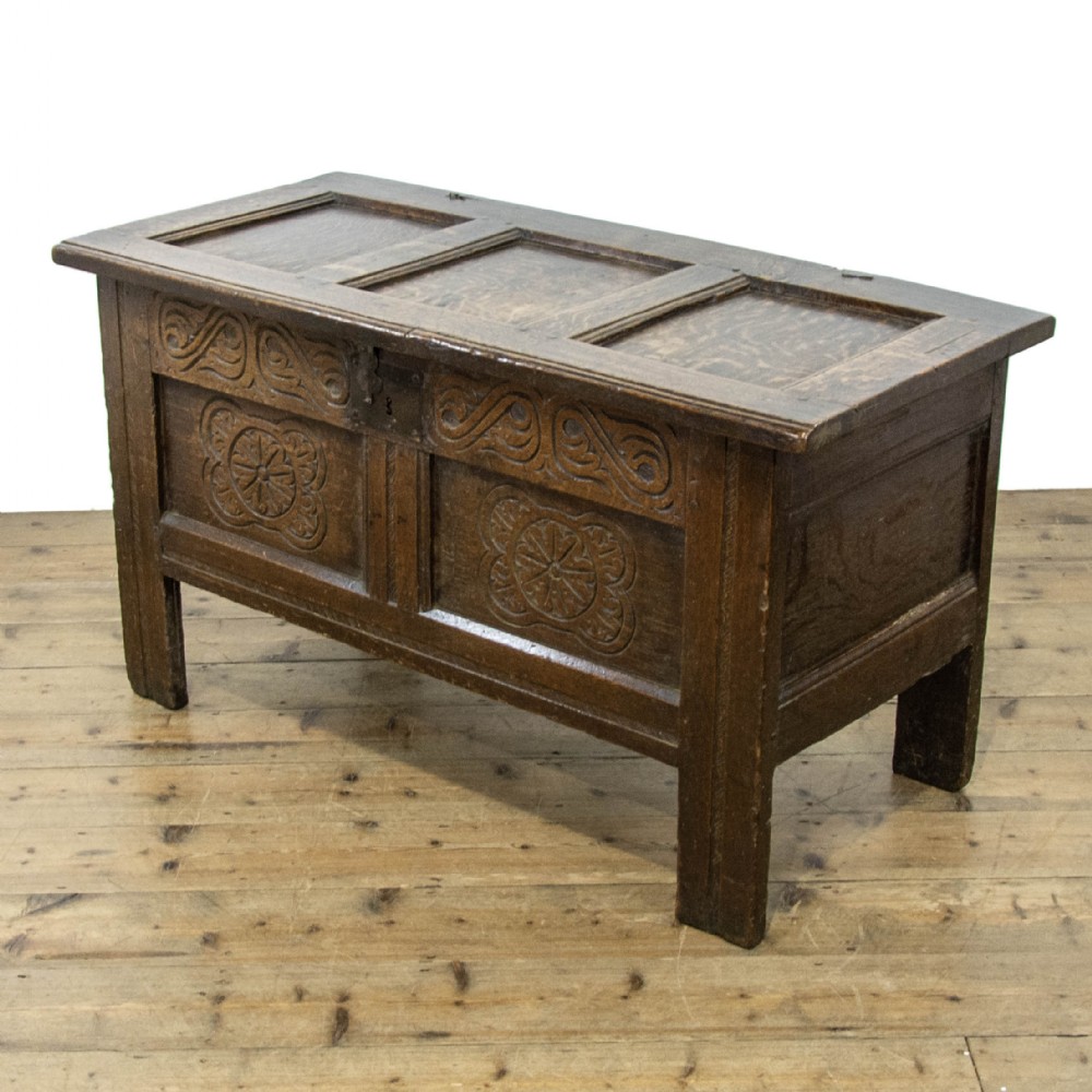 17th Century Antique Oak Coffer