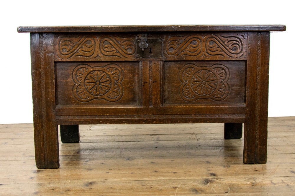 17th Century Antique Oak Coffer View IV