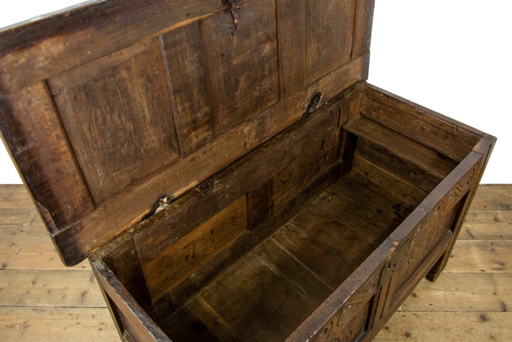 17th Century Antique Oak Coffer View IX