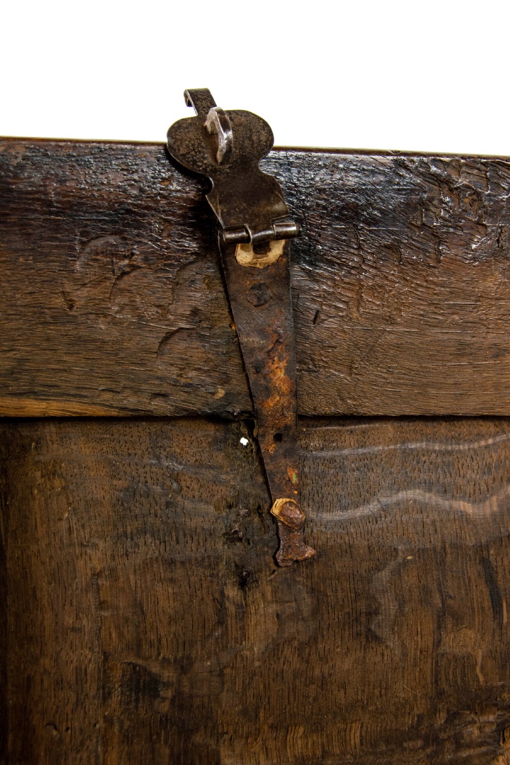 17th Century Antique Oak Coffer View XI