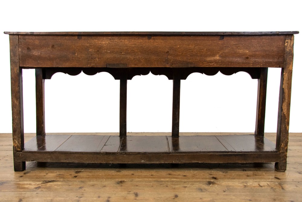 Antique Oak Dresser Base Sideboard View X