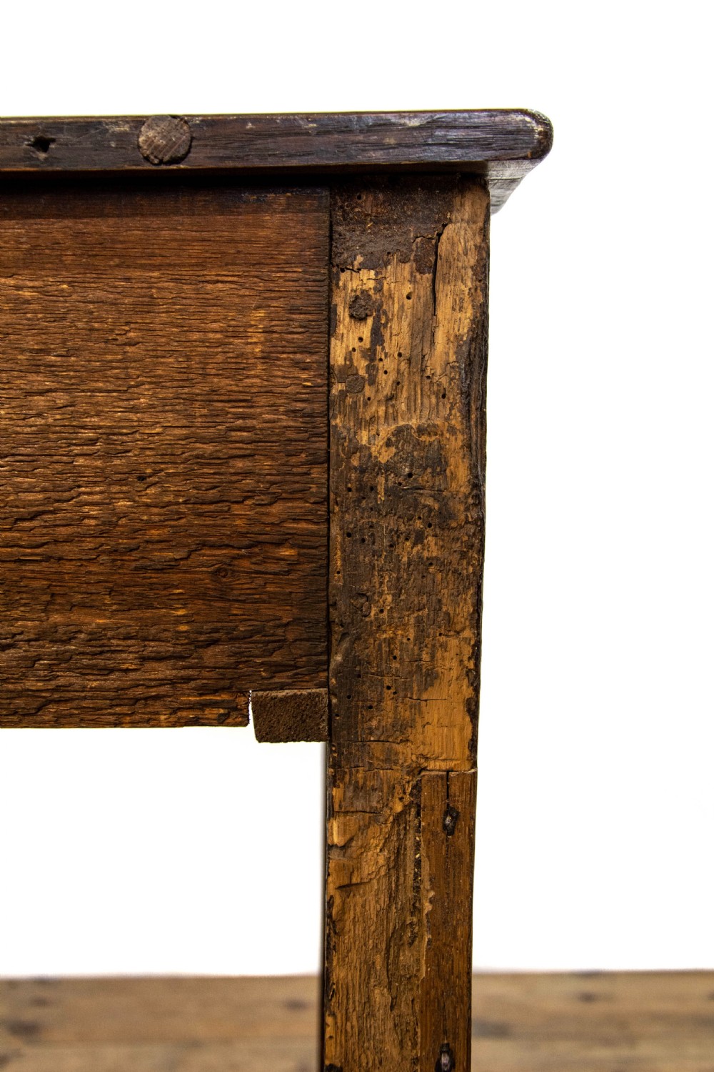 Antique Oak Dresser Base Sideboard View XI