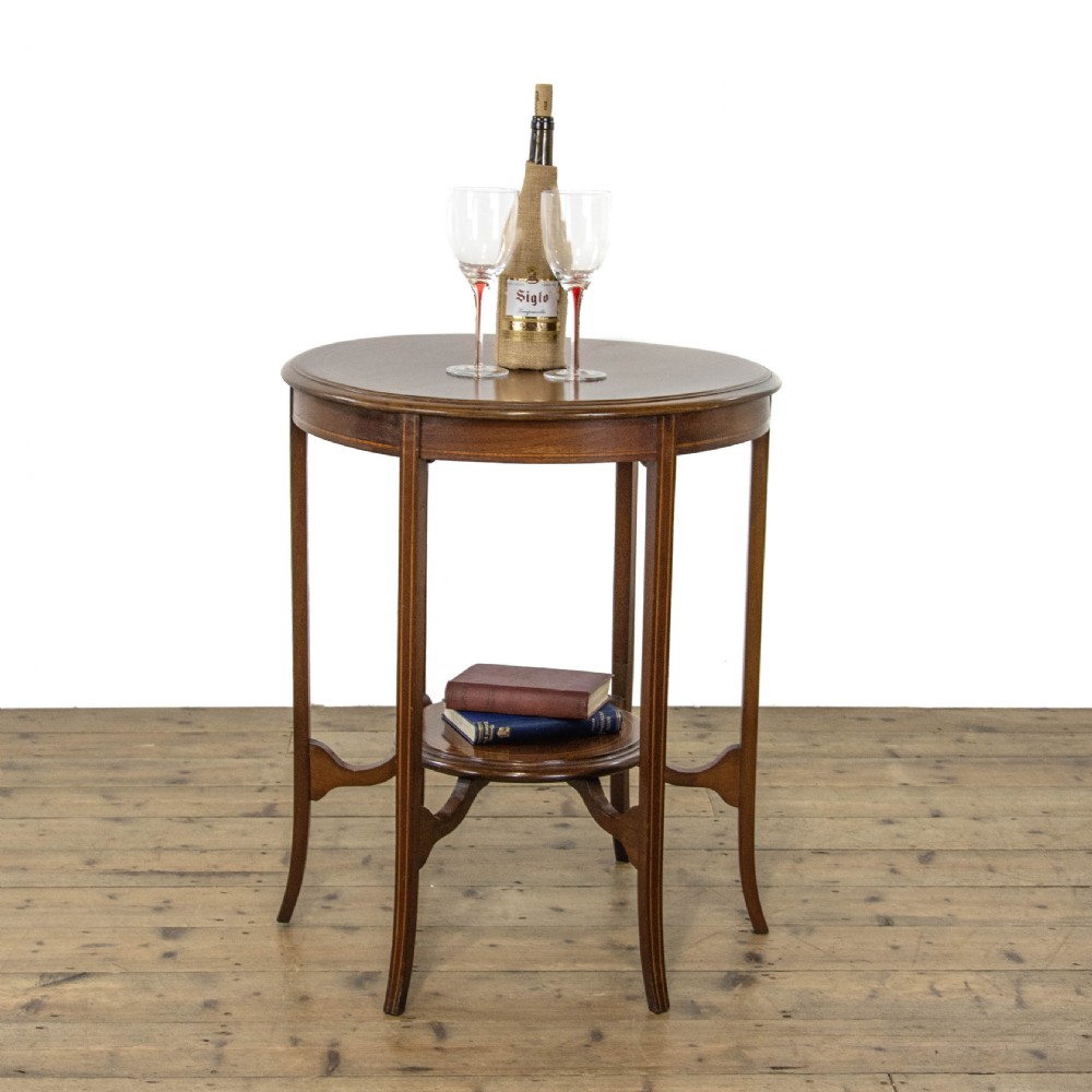Edwardian Mahogany Marquetry Side Table View II