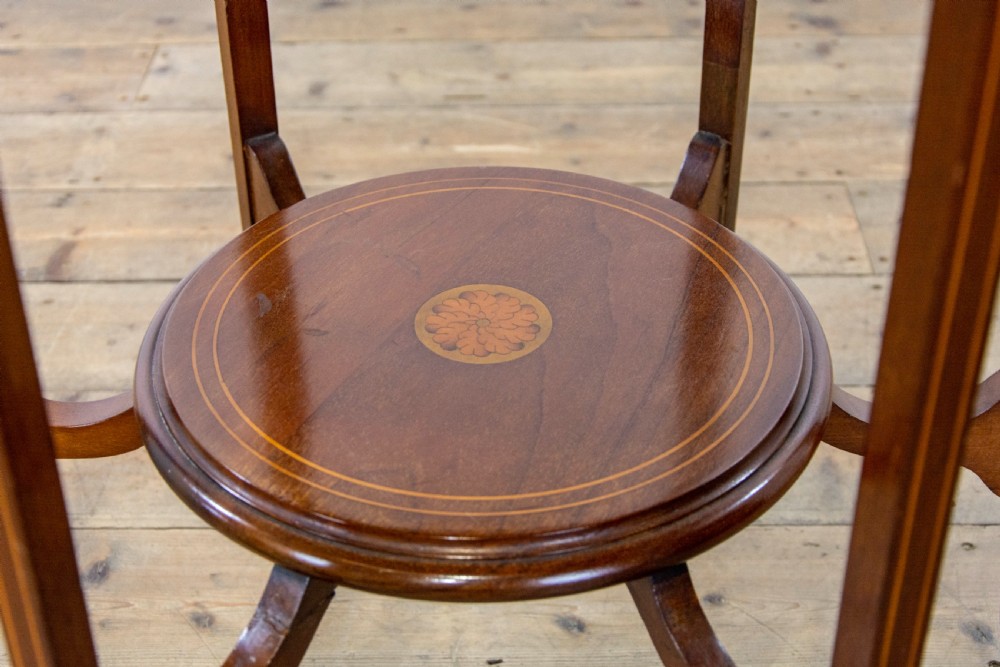 Edwardian Mahogany Marquetry Side Table View IV