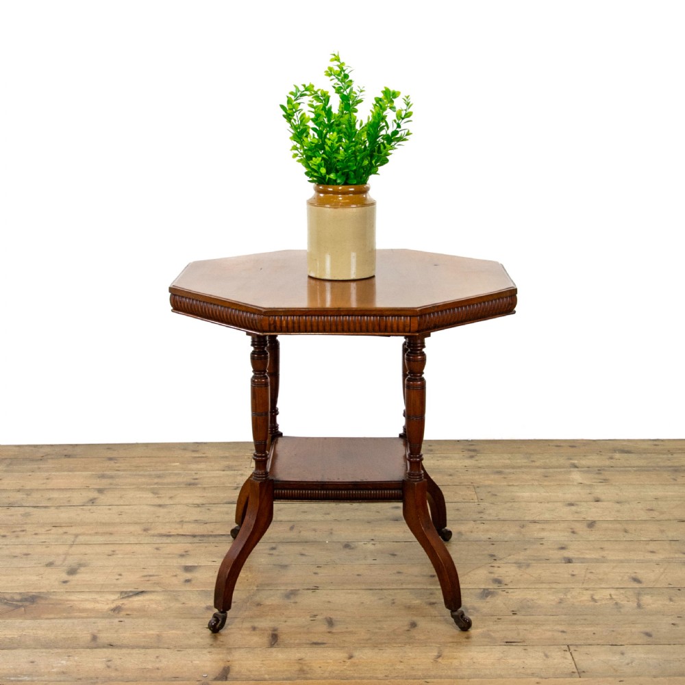 Edwardian Walnut Octagonal Centre Table