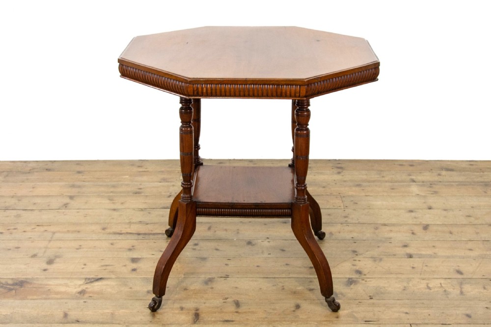 Edwardian Walnut Octagonal Centre Table View II