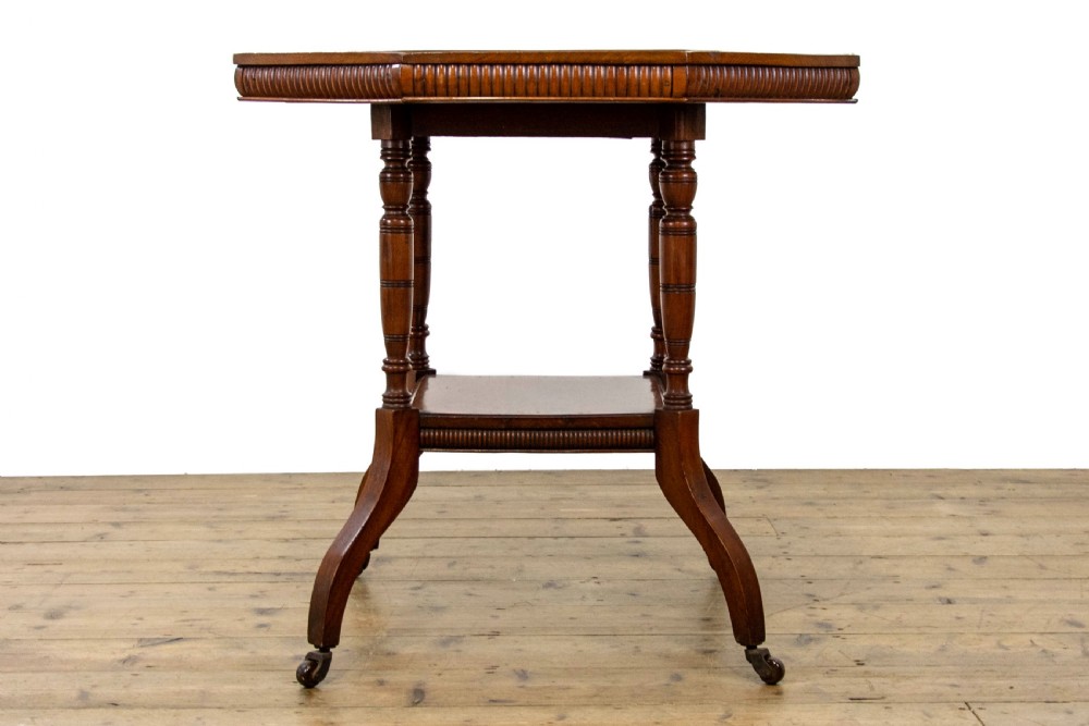 Edwardian Walnut Octagonal Centre Table View III