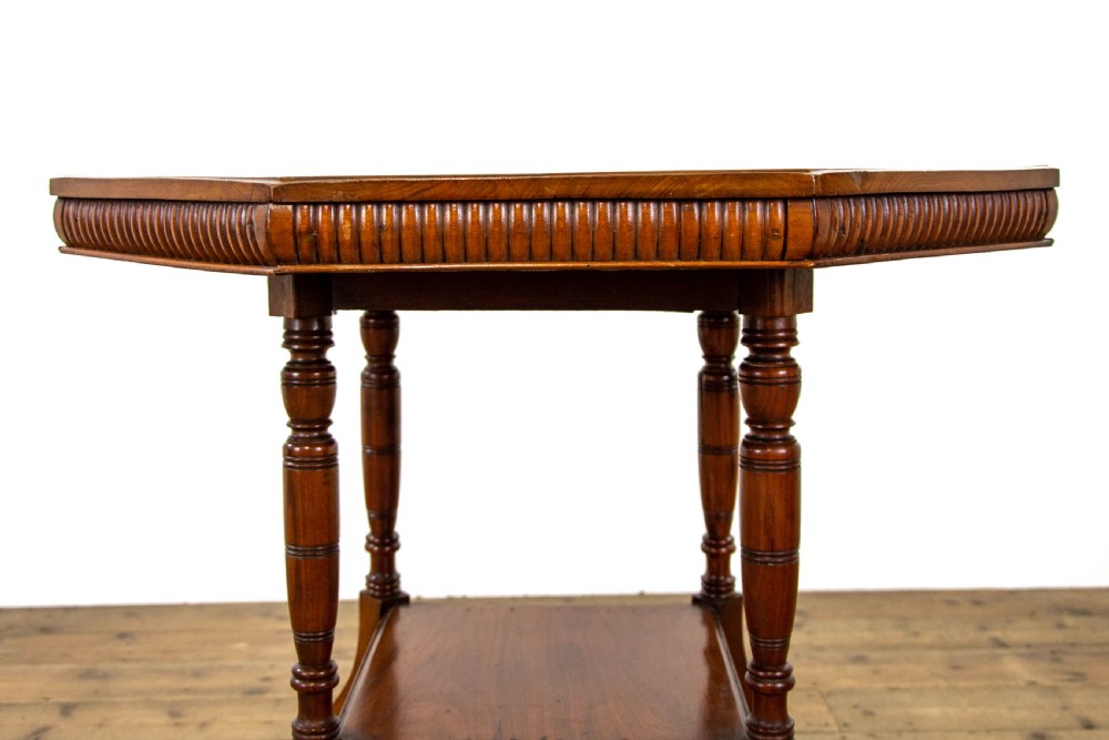 Edwardian Walnut Octagonal Centre Table View V