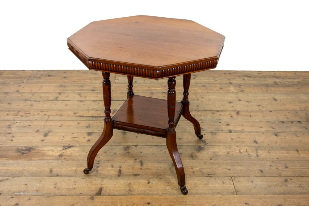 Edwardian Walnut Octagonal Centre Table View X