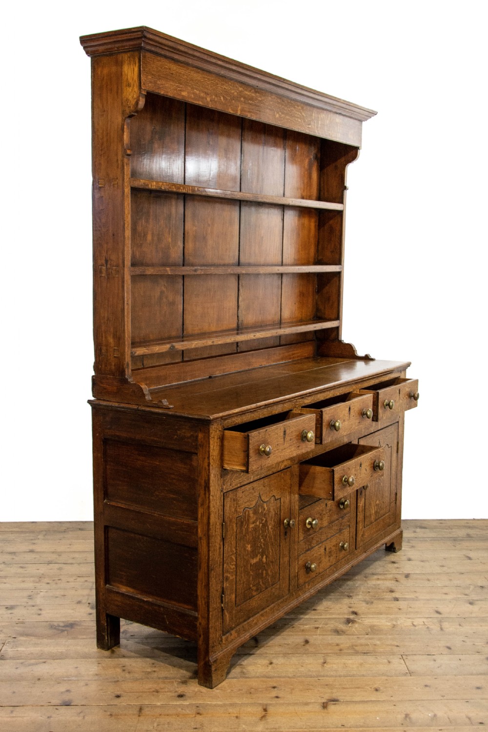 George III Antique Oak Dresser View IX