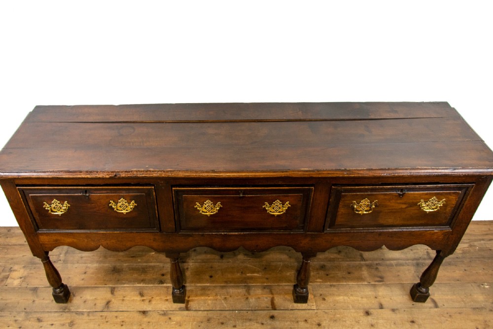 18th Century Antique Oak Dresser Base  View III