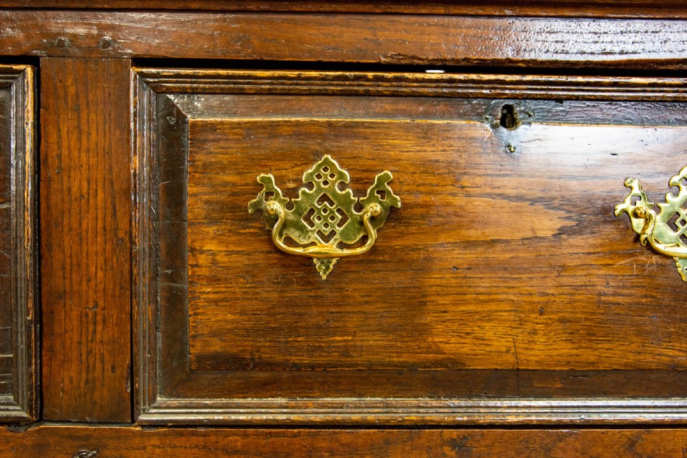 18th Century Antique Oak Dresser Base  View V