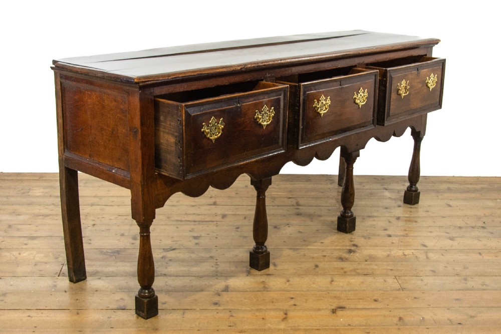 18th Century Antique Oak Dresser Base  View VII