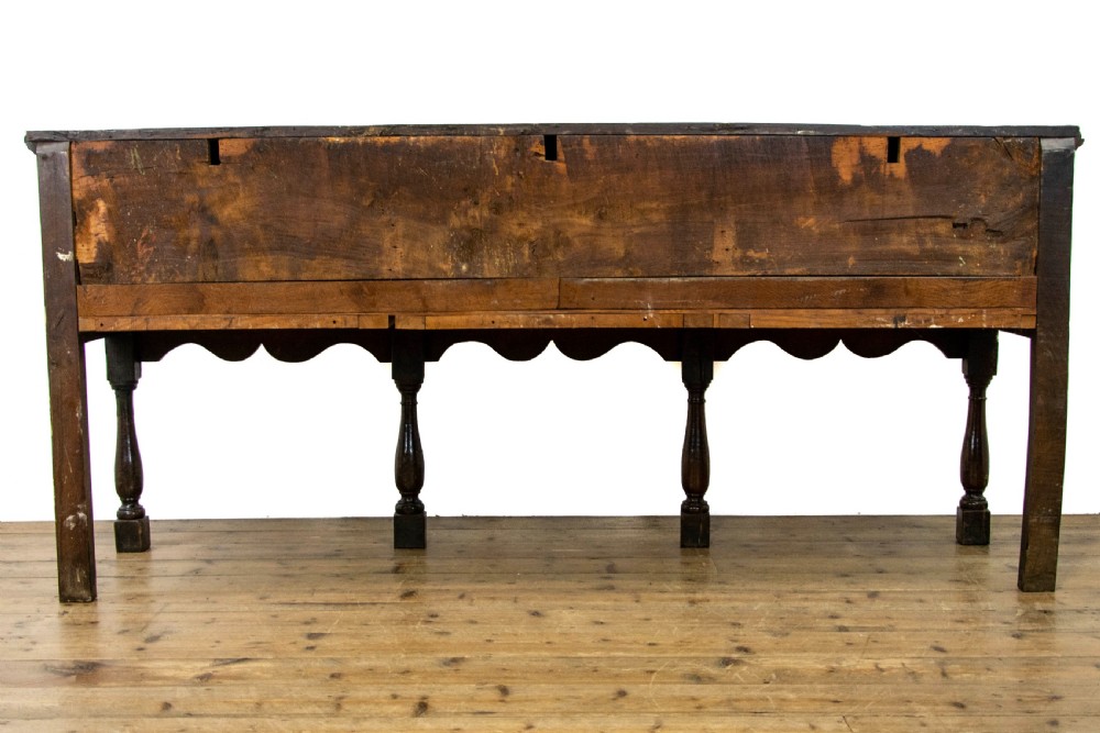 18th Century Antique Oak Dresser Base  View X