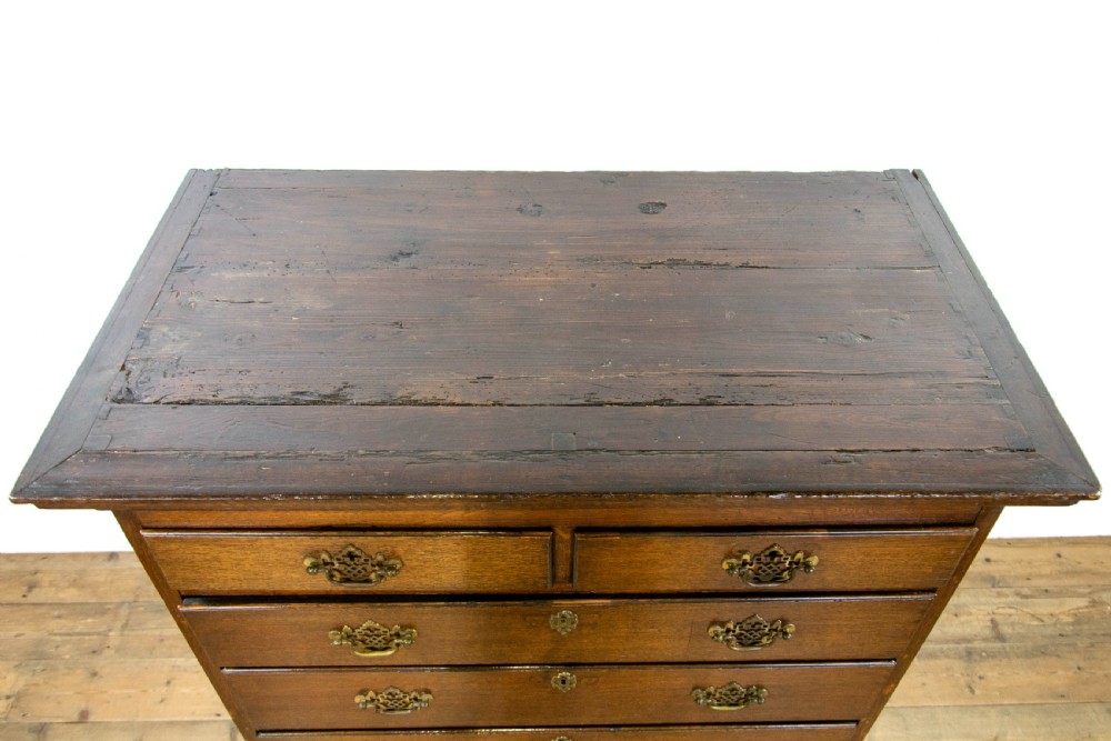 Early 19th Century Antique Oak Chest on Stand  View IV