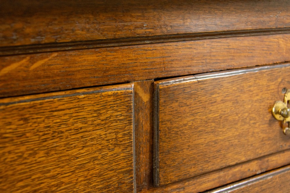 Early 19th Century Antique Oak Chest on Stand  View VII