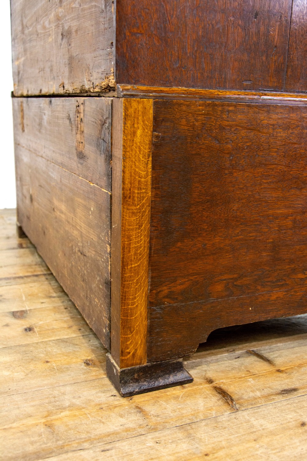 Early 19th Century Antique Oak Chest on Stand  View XI
