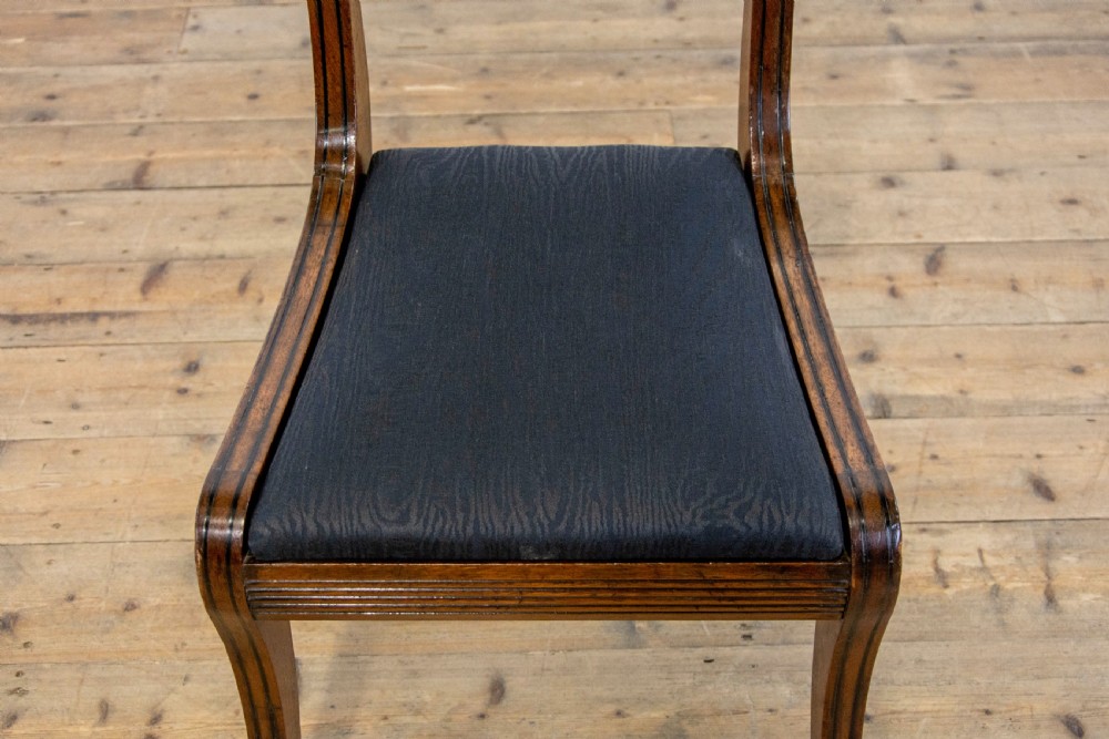 Set of Eight Regency Mahogany Dining Chairs View V